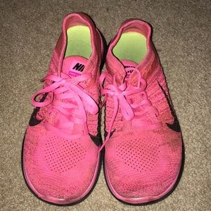 Pink nike free runs